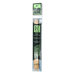 Clover Bamboo Needles Double Pointed 7" (Sizes 0 to 15)