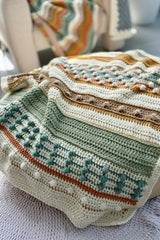Dots and Dashes Throw Blanket (Crochet)