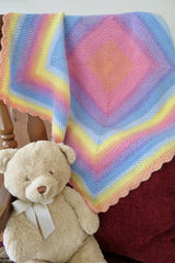 Rainbow Rounds Baby Blanket (Crochet)