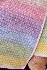 Wrapped in Rainbows: A Trinity Stitch Baby Blanket (Crochet)