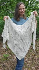 Rustic Summer Asymmetrical Shawl (Crochet)