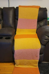 Dreamy Stripes Blanket (Circular Knitting Machine)