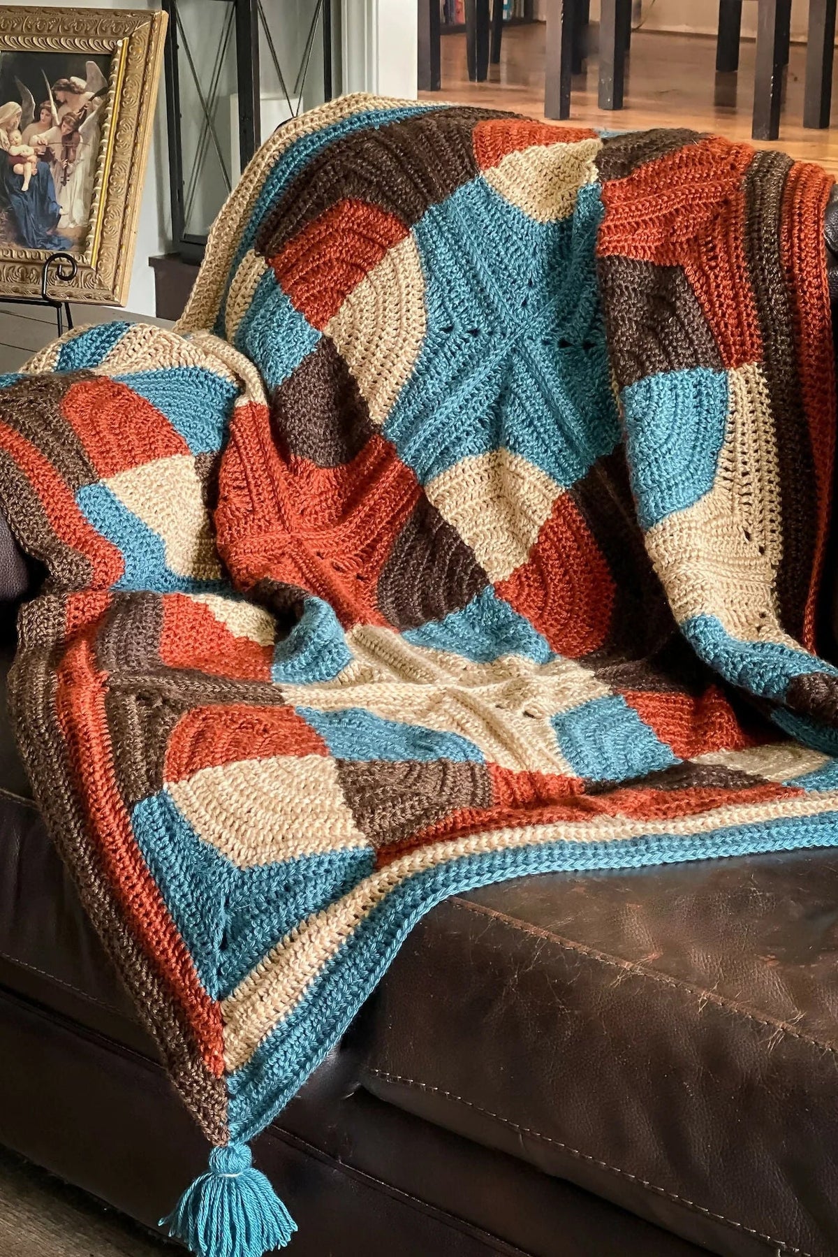 Patchwork Revelry Blanket (Crochet)