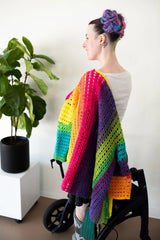 Rainbow Squares Cardigan (Crochet)