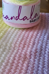 Double Rainbow Mandala Baby Blanket (Crochet)