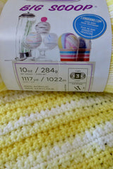 Lemonade Dreams Ice Cream Baby Blanket (Crochet)