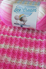 Rock-A-Bye Ice Cream Baby Blanket (Crochet)