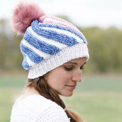 Tunisian Swirl Hat (Crochet)