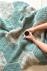Hexagon Flower Blanket (Crochet)