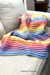 Easy Pastel Throw Blanket (Crochet)