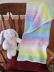 Double Rainbow Mandala Baby Blanket (Crochet)
