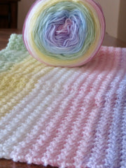 Double Rainbow Mandala Baby Blanket (Crochet)