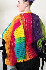 Rainbow Squares Cardigan (Crochet)