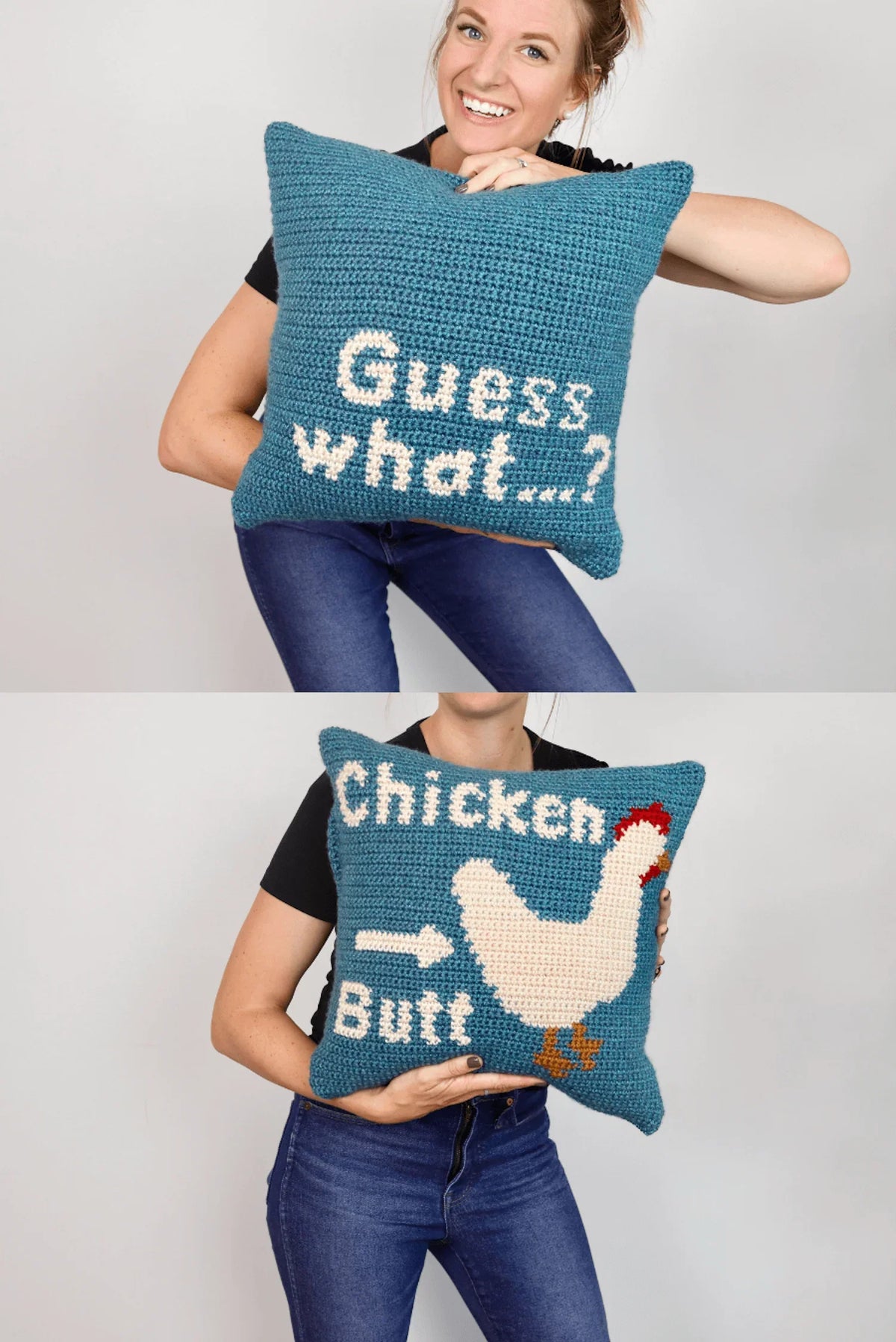 Chicken Butt Pillow (Crochet)