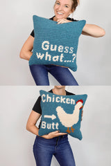 Chicken Butt Pillow (Crochet)