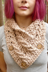 Naomi Button Cowl (Crochet)