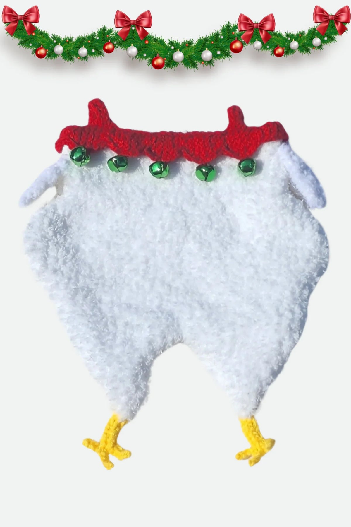 Knit Chicken Christmas Stocking (Knit)