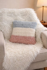 Tri Color Fleece Pillow (Crochet)