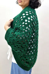 Forest Leaves Cocoon Shrug (Crochet)
