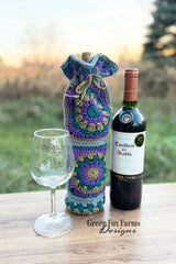 Calliope Wine Bottle Bag (Crochet)