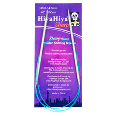 HiyaHiya SHARP Stainless Steel Circular Needles 40" (Sizes 4 to 7)