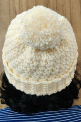 White Winter Hat (Crochet)