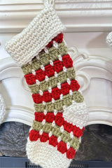 Heirloom Farmhouse Christmas Stocking (Crochet)
