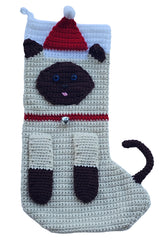 Siamese Cat Stocking (Crochet)