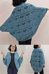Dragonfly Garden Shrug (Crochet)