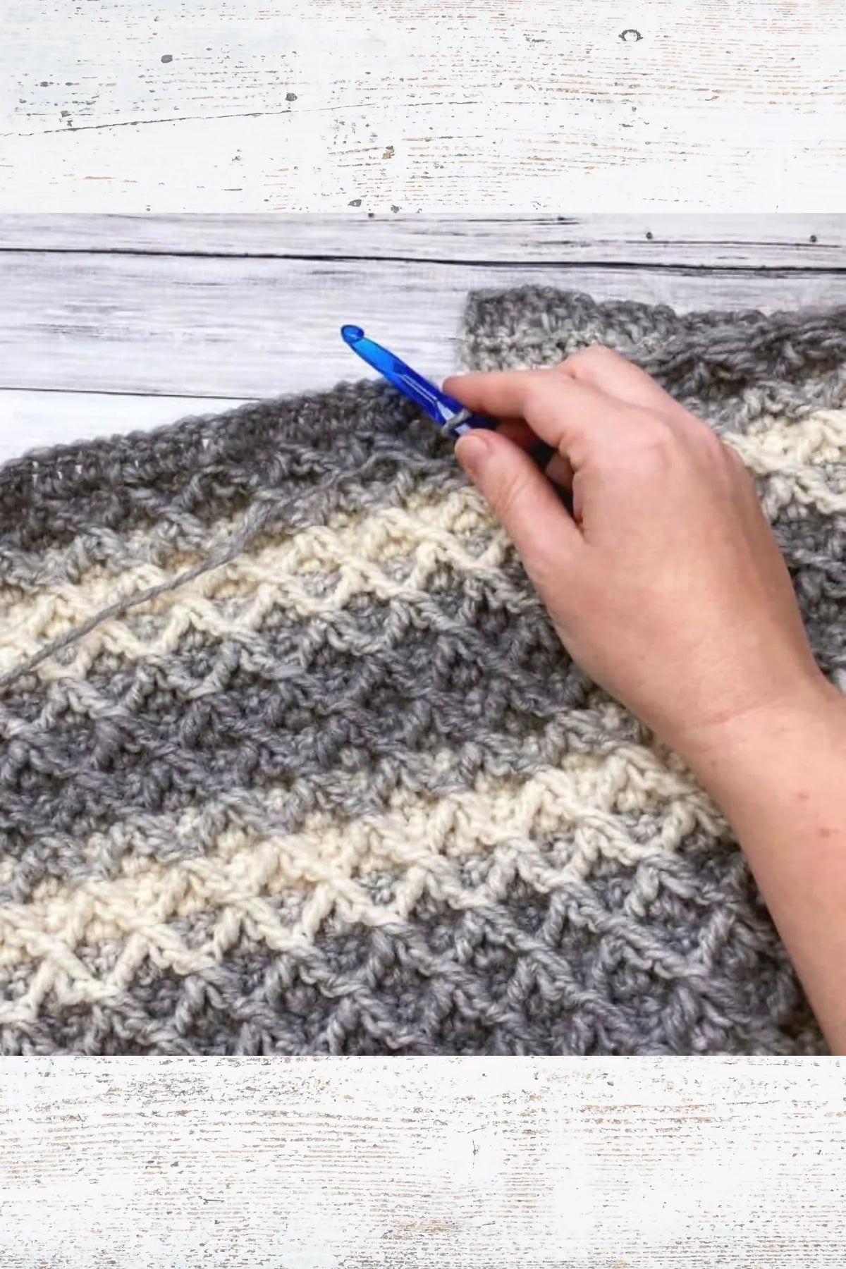 Diamond Stitch Blanket (Crochet)