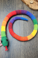 Rainbow Snake (Crochet)