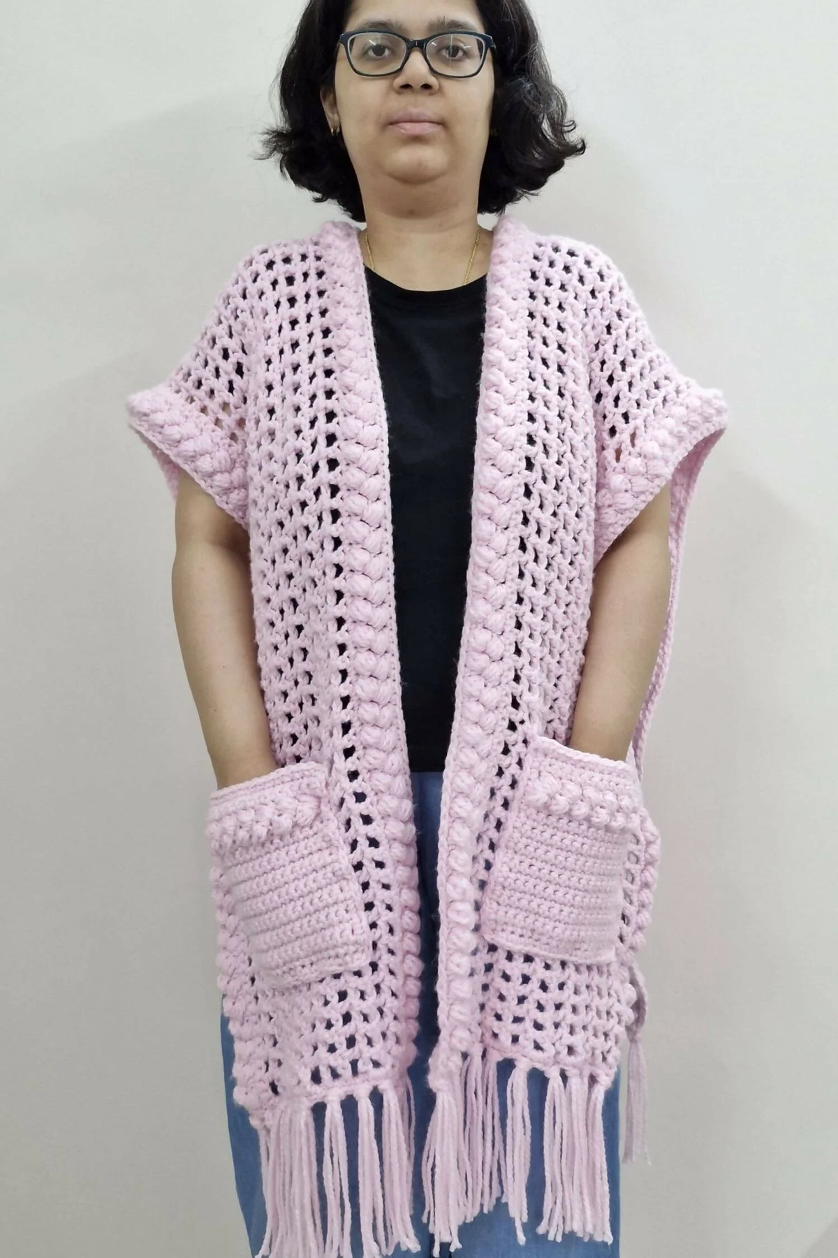 Rosebud Mist Ruana (Crochet)