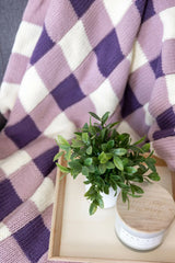 Sleek & Cozy: The New Generation Gingham Blanket (Circular Knitting Machine)
