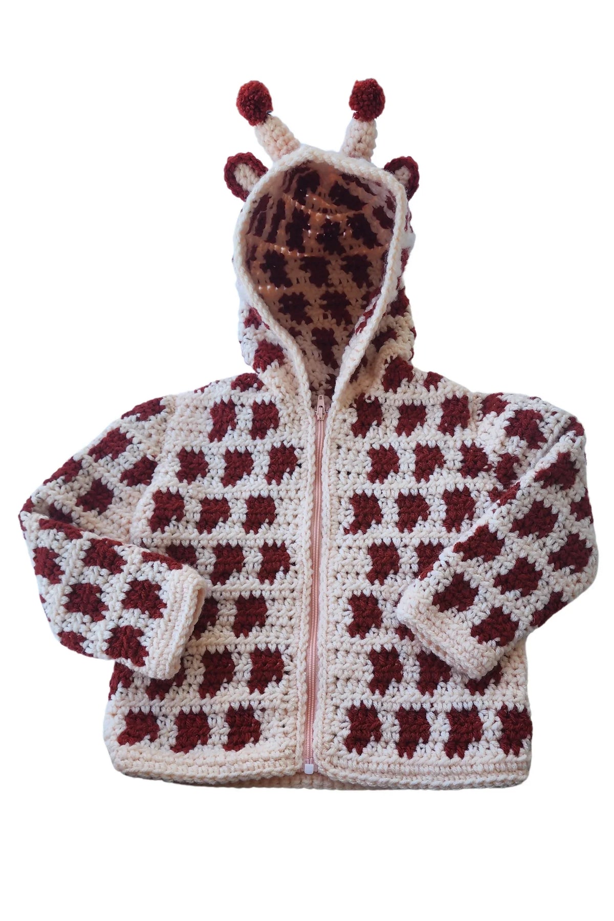 Giraffe Baby Hoodie Sweater (Crochet)